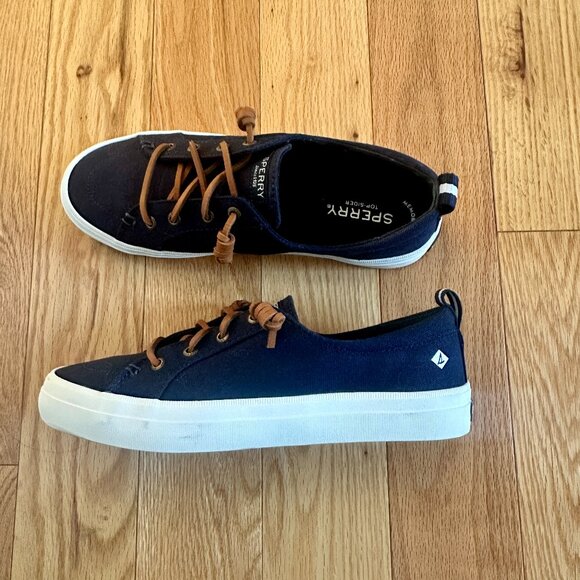 Sperry Women's Crest Vibe Core Sneaker, Navy Blue, Size 7.5 - Picture 5 of 7